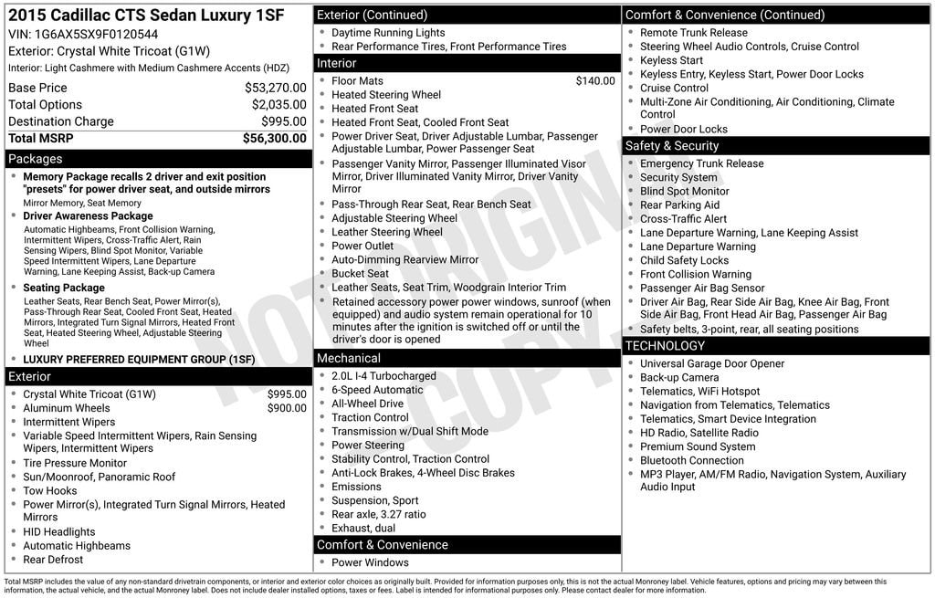 cadillac cts sedan 2015 1G6AX5SX9F0120544 image cadillac cts sedan 2015 1G6AX5SX9F0120544 image